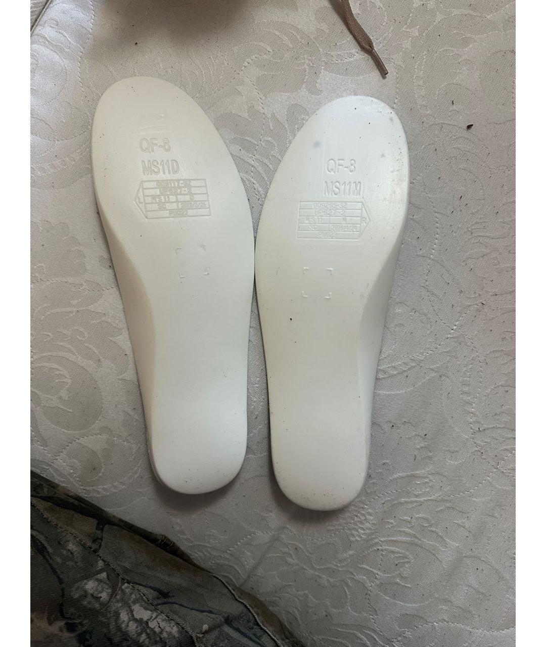 JORDAN Коричневые резиновые высокие кроссовки / кеды, фото 4