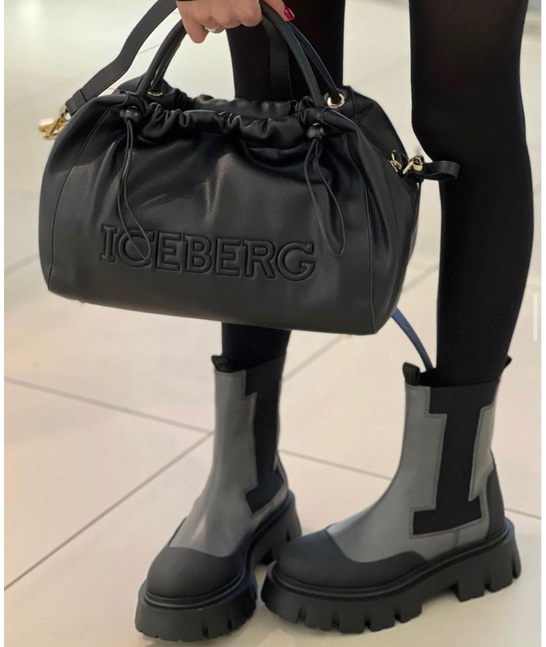 ICEBERG Серые кожаные ботинки, фото 4