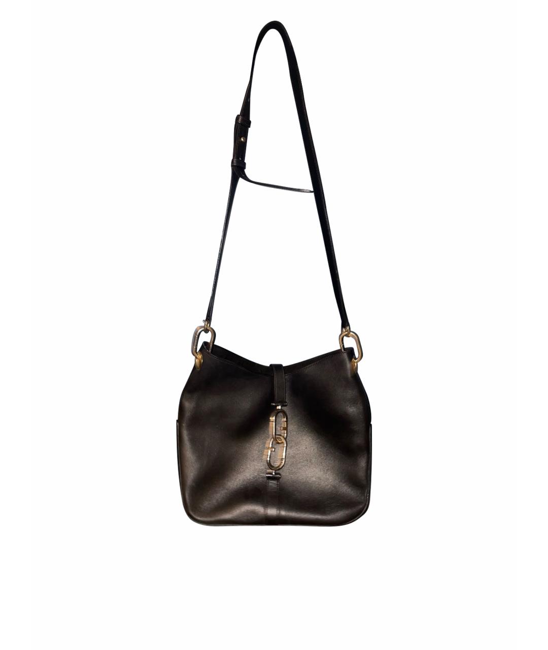 FURLA Черная кожаная сумка через плечо, фото 1