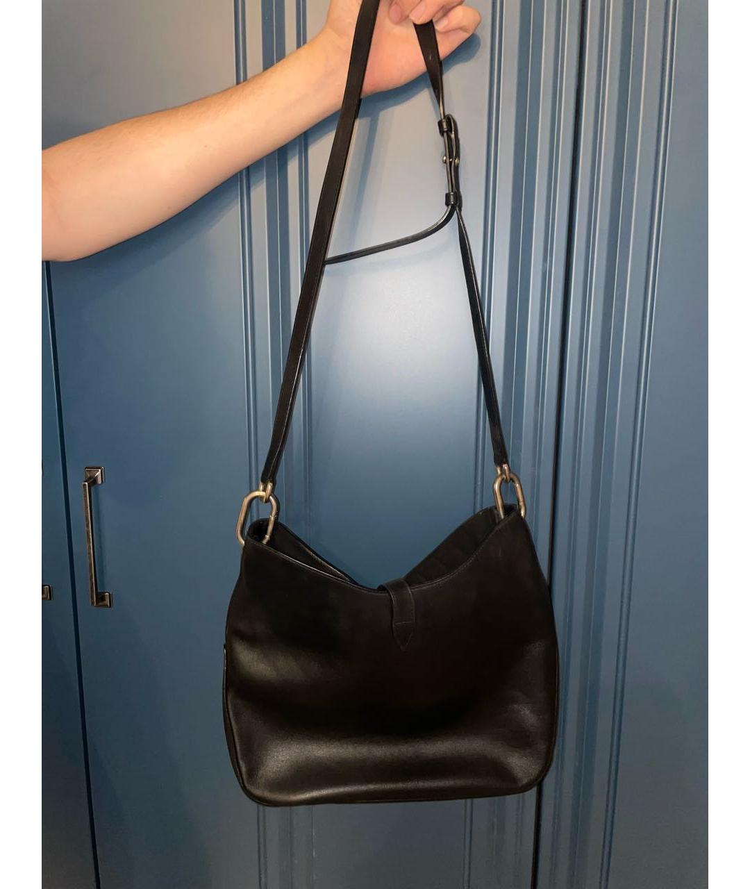 FURLA Черная кожаная сумка через плечо, фото 2