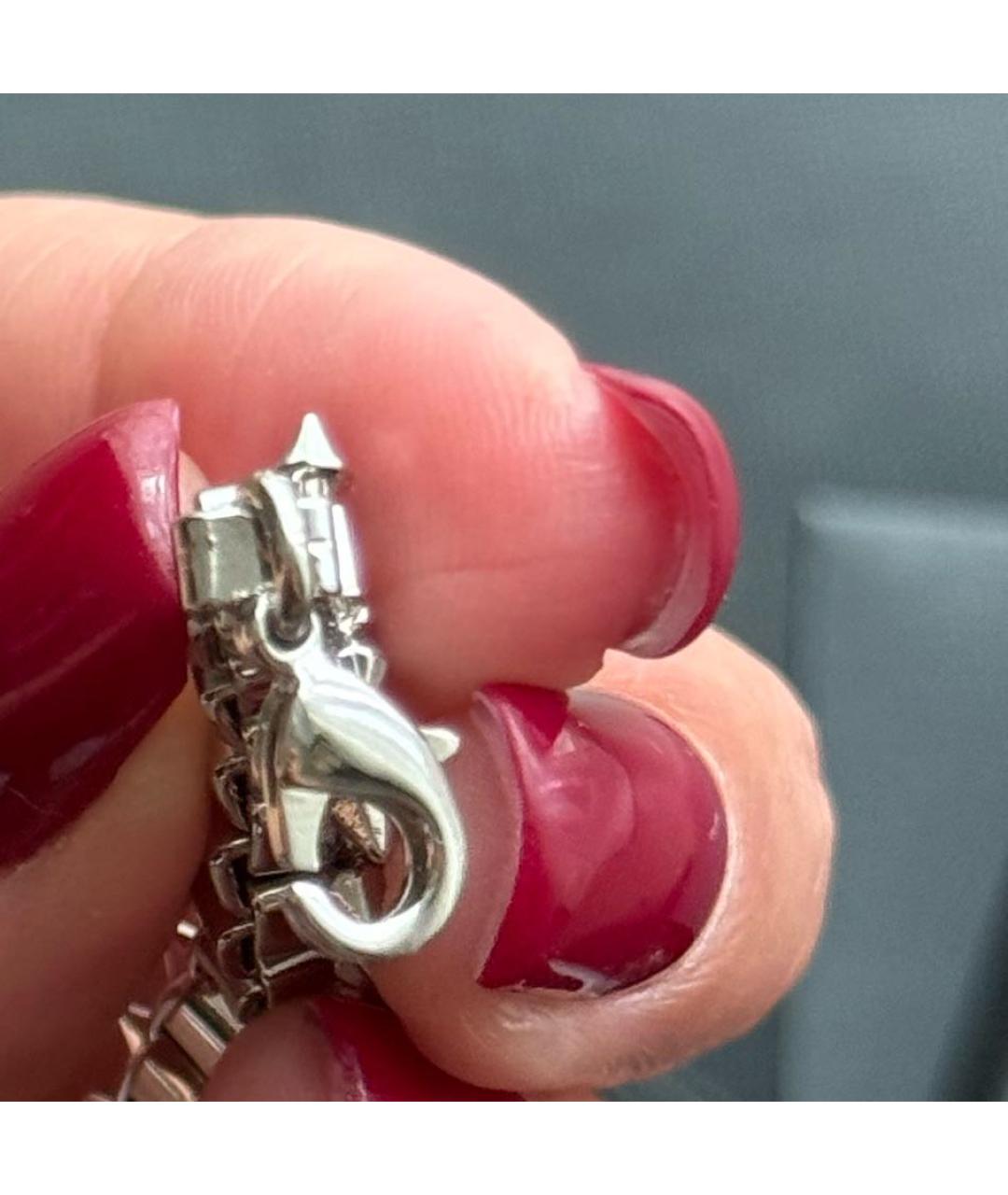 SAINT LAURENT Серебрянный латунный браслет, фото 8