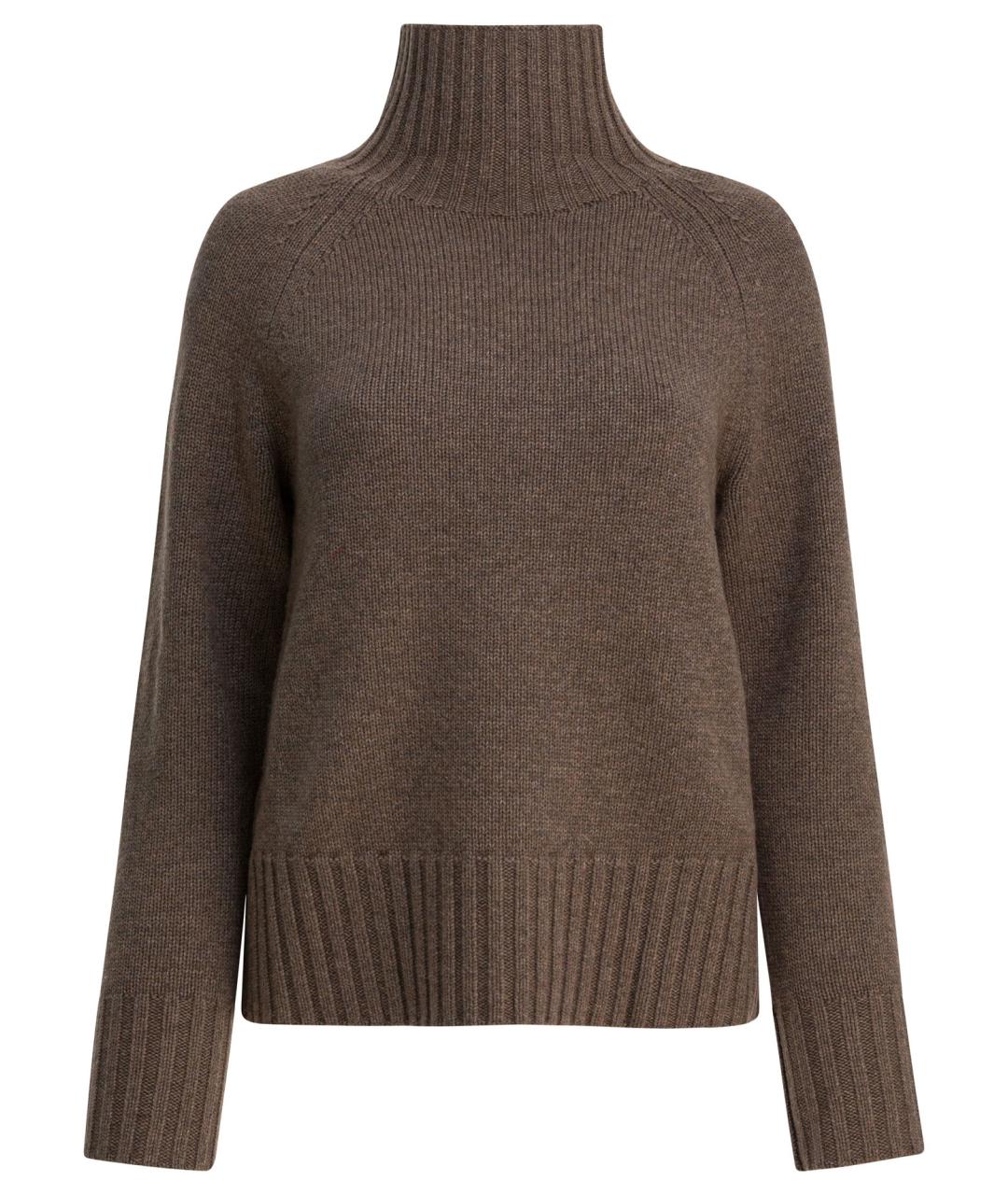 'S MAX MARA Коричневый шерстяной джемпер / свитер, фото 1