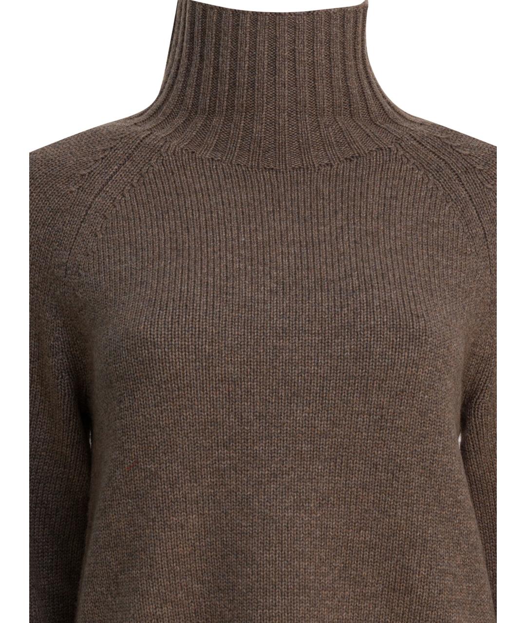 'S MAX MARA Коричневый шерстяной джемпер / свитер, фото 2