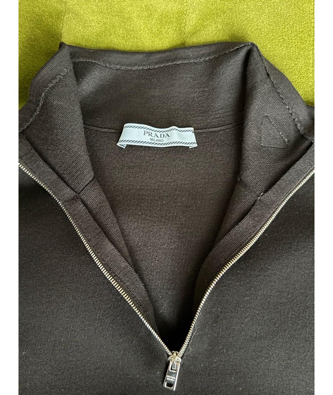 PRADA Черная вискозная водолазка, фото 4
