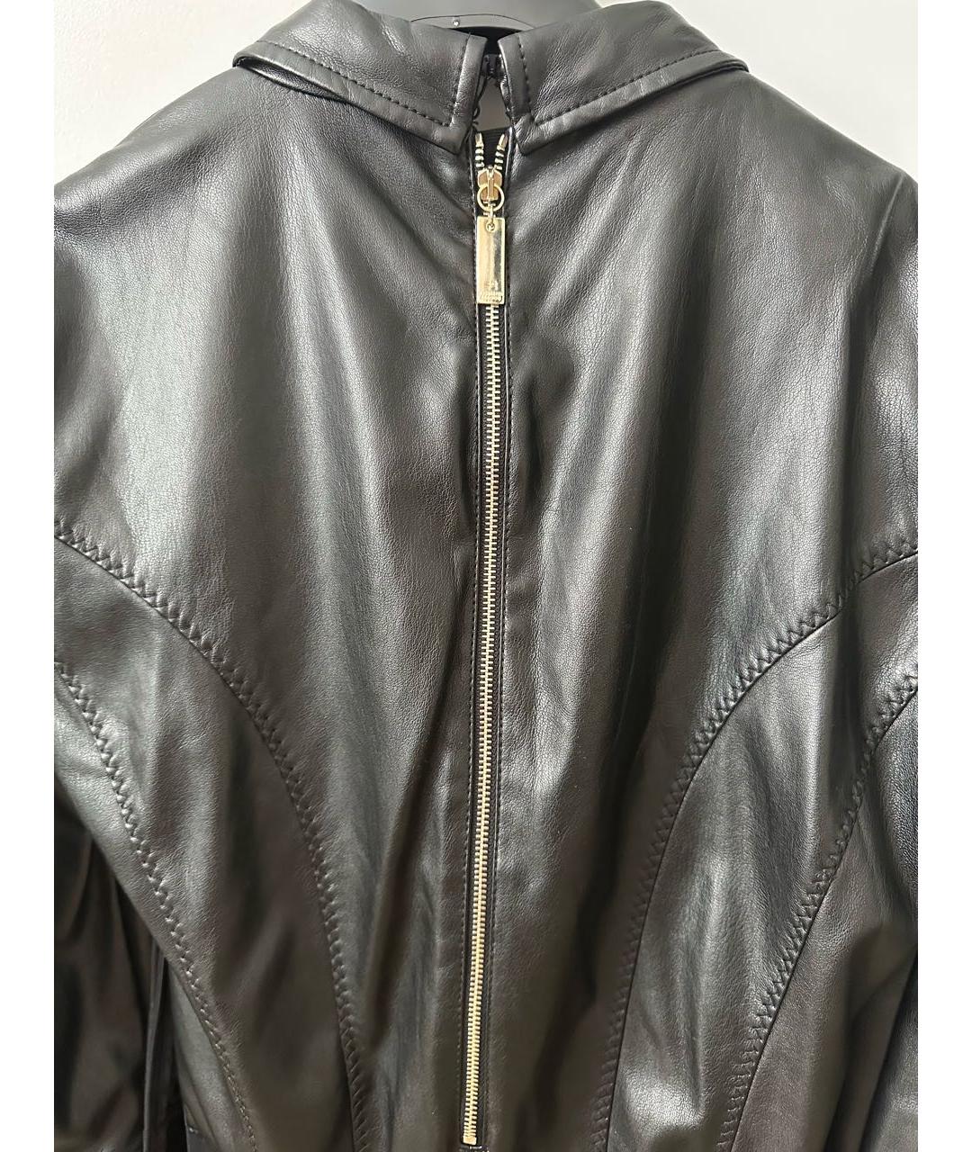 ELISABETTA FRANCHI Черная полиэстеровая блузы, фото 4