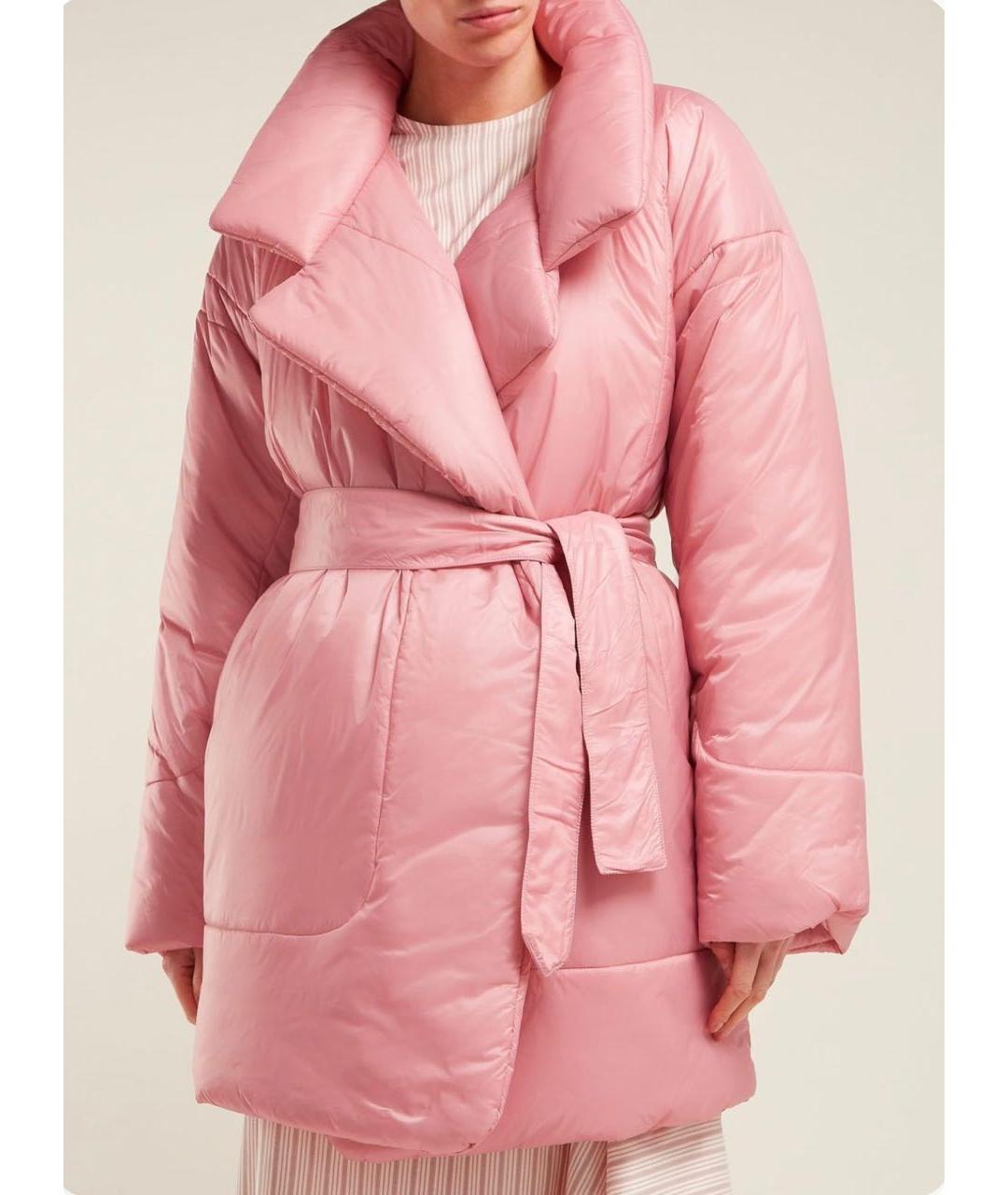 NORMA KAMALI Розовая полиэстеровая куртка, фото 5