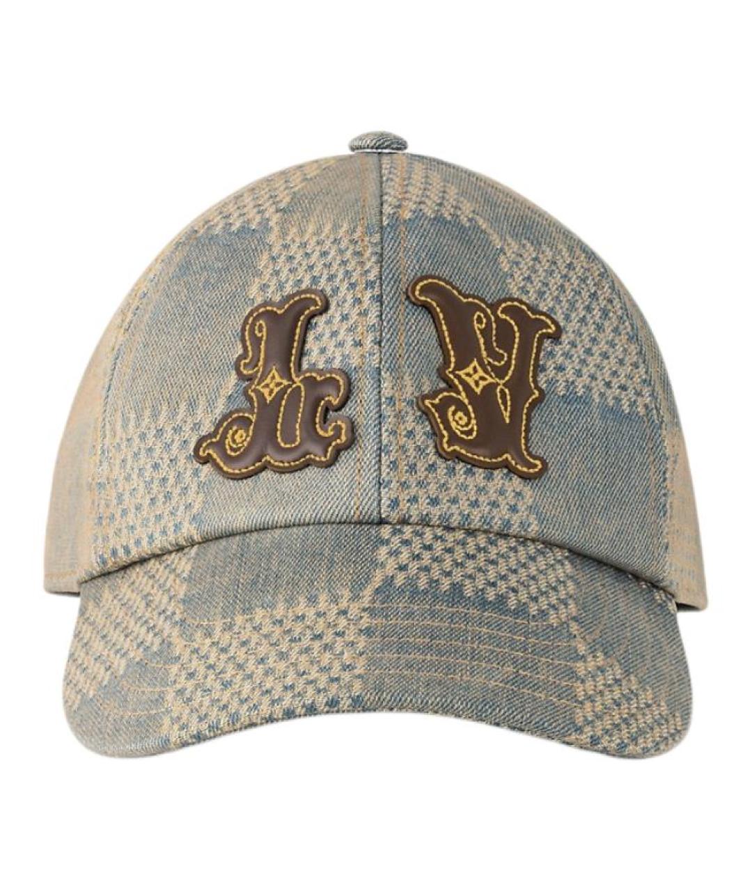 LOUIS VUITTON Голубая хлопковая кепка/бейсболка, фото 2