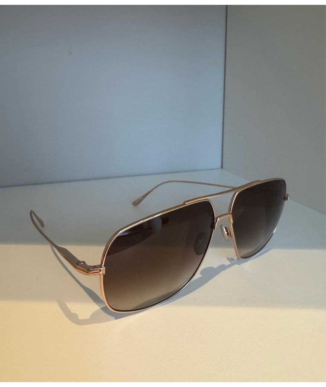 TOM FORD Коричневые металлические солнцезащитные очки, фото 2