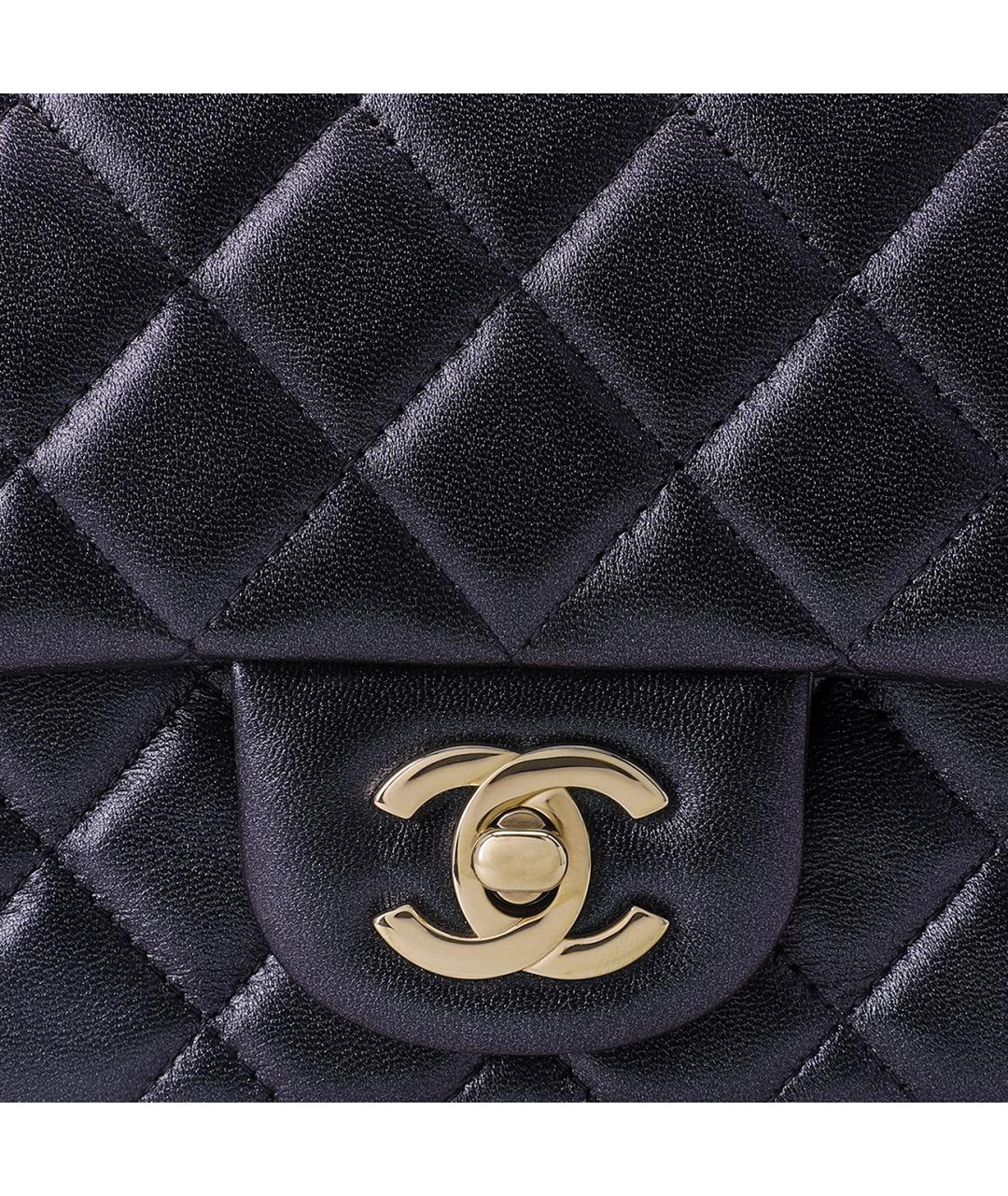 CHANEL Черная кожаная сумка через плечо, фото 5