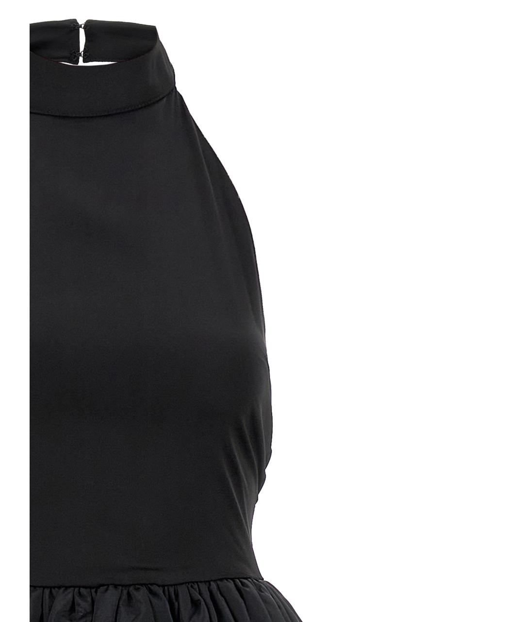 ROTATE Черное полиэстеровое вечернее платье, фото 4