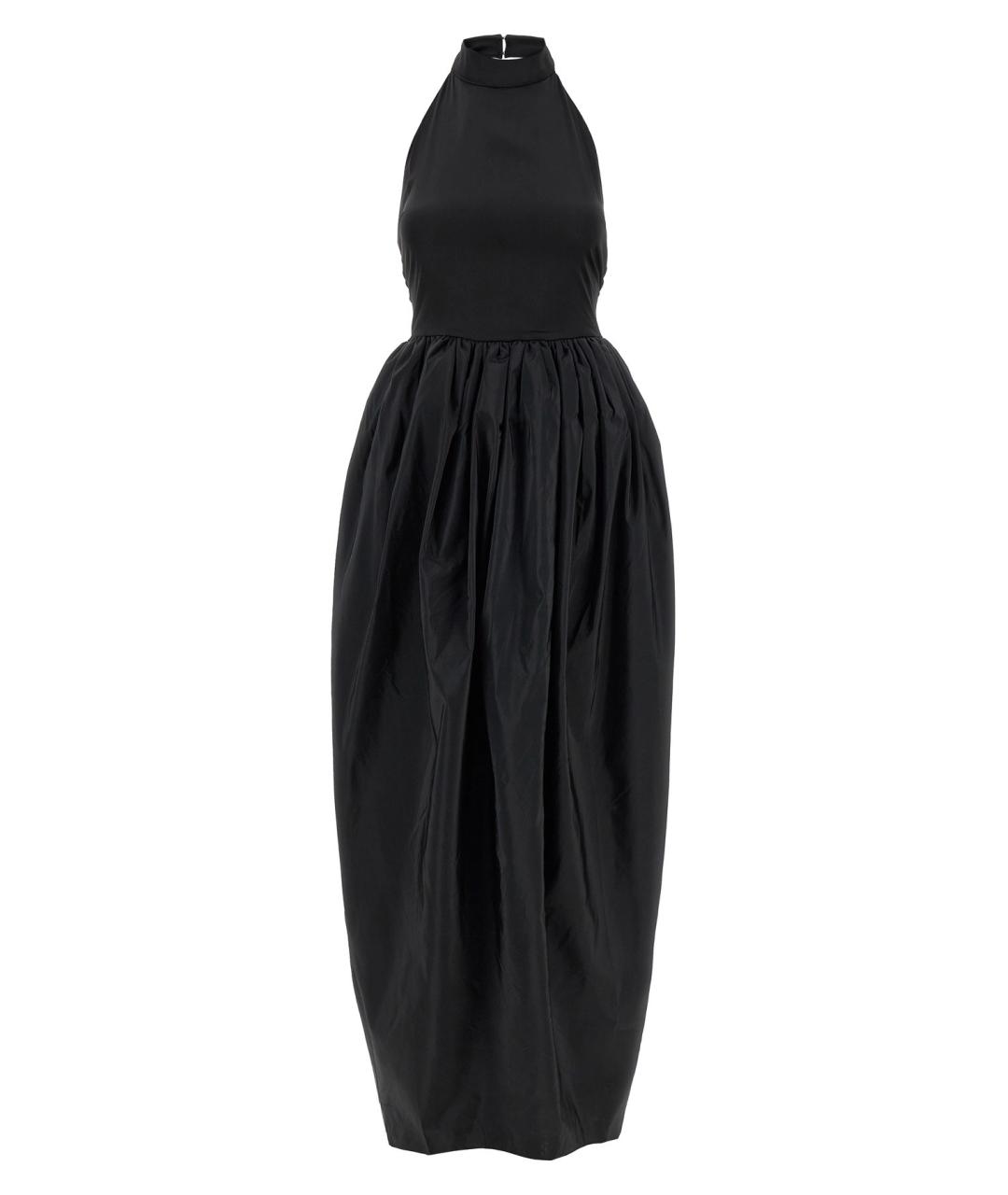ROTATE Черное полиэстеровое вечернее платье, фото 1