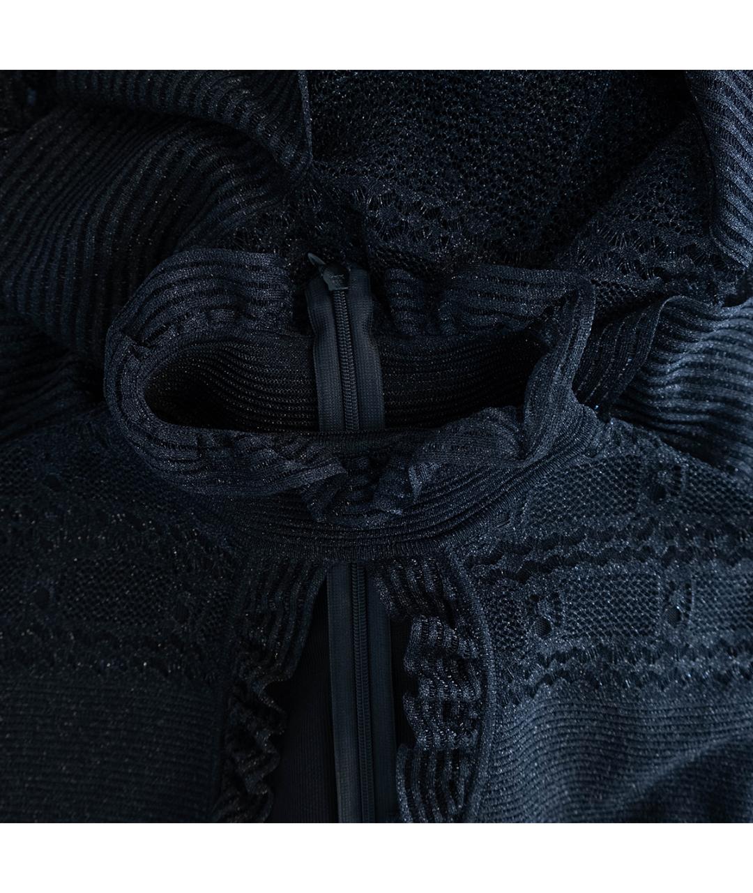 ALEXANDER MCQUEEN Черное шелковое вечернее платье, фото 3