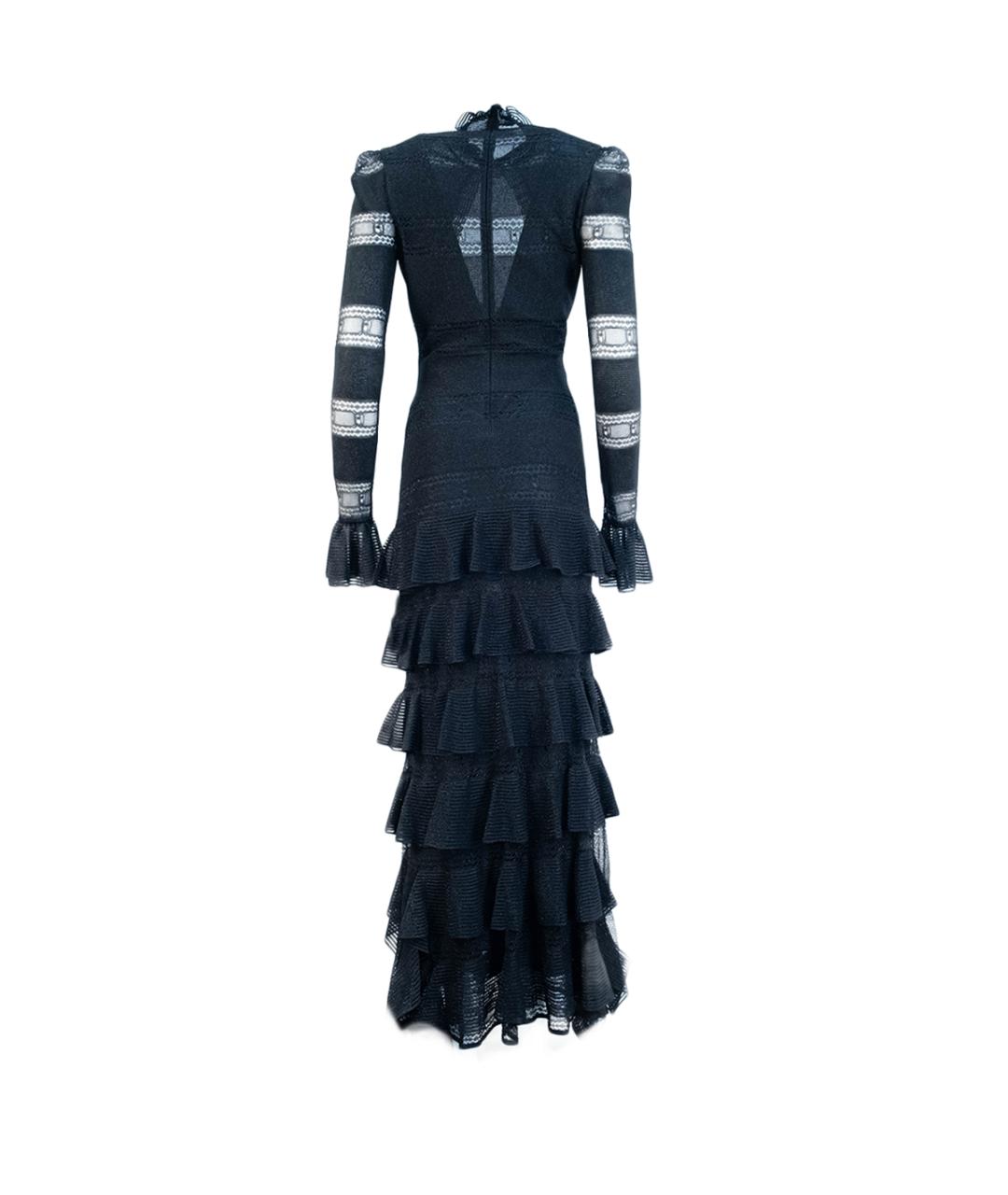 ALEXANDER MCQUEEN Черное шелковое вечернее платье, фото 2