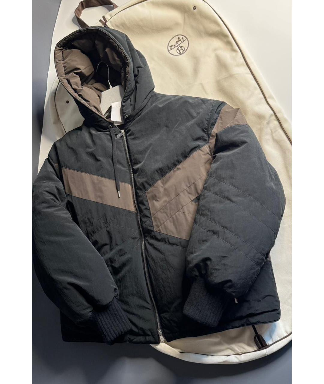 HERMES Коричневая хлопковая куртка, фото 6