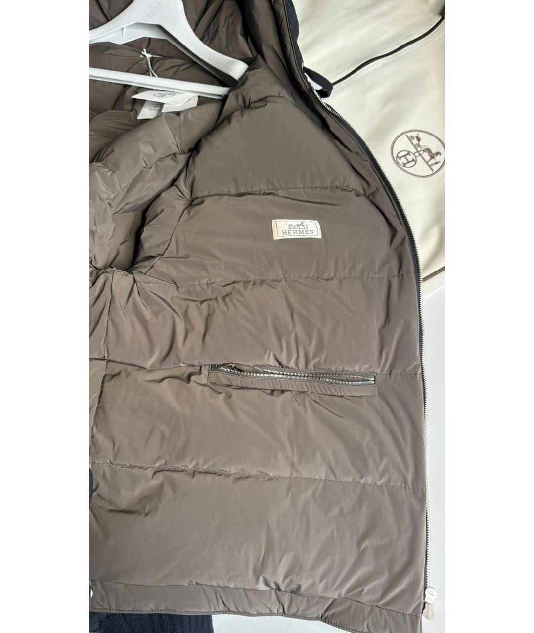 HERMES Коричневая хлопковая куртка, фото 2