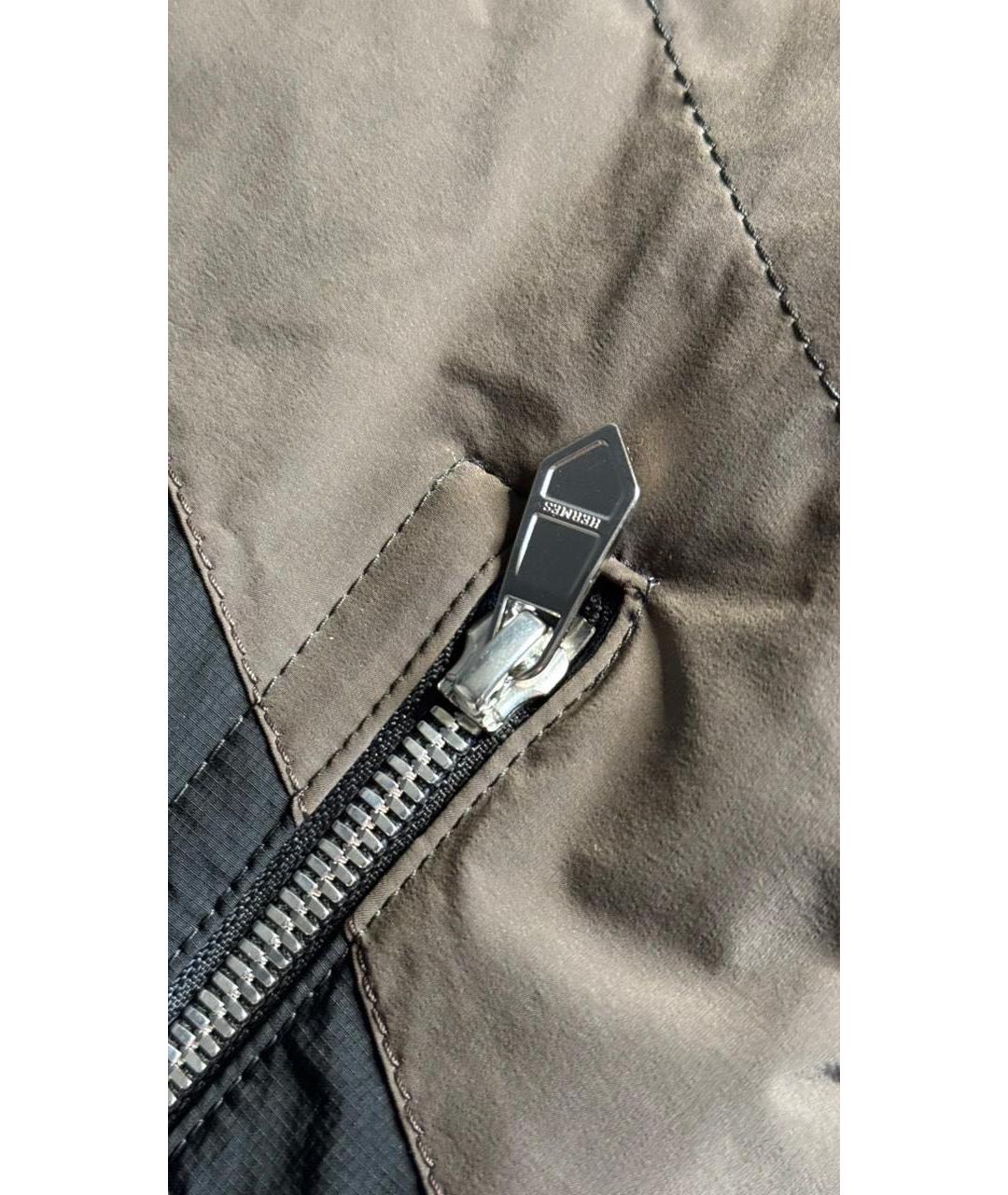 HERMES Коричневая хлопковая куртка, фото 4