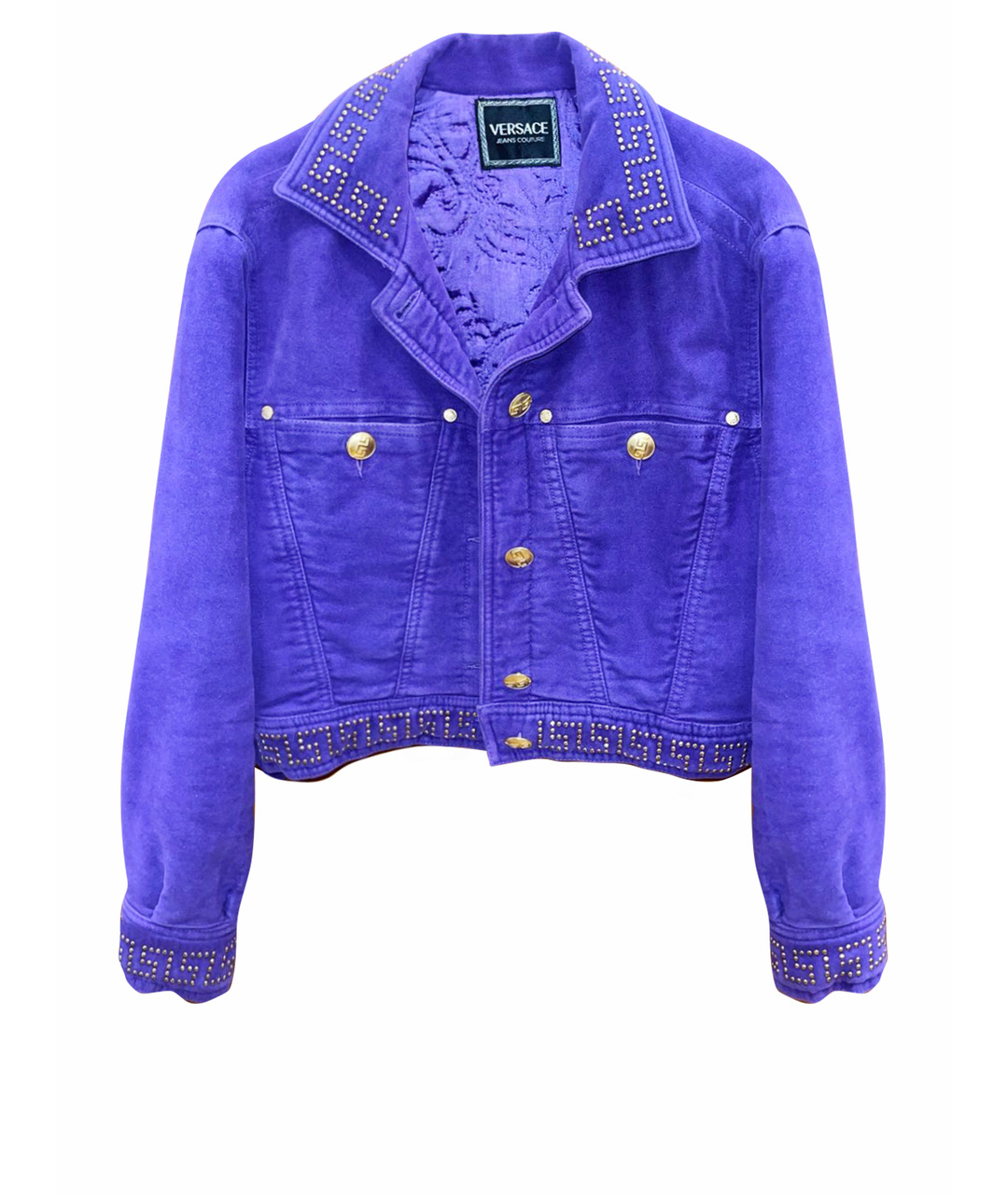 VERSACE JEANS COUTURE Фиолетовый жакет/пиджак, фото 1