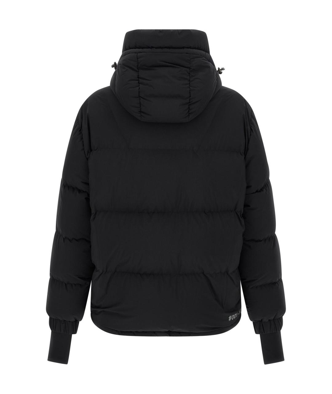 MONCLER Черный полиамидовый пуховик, фото 2