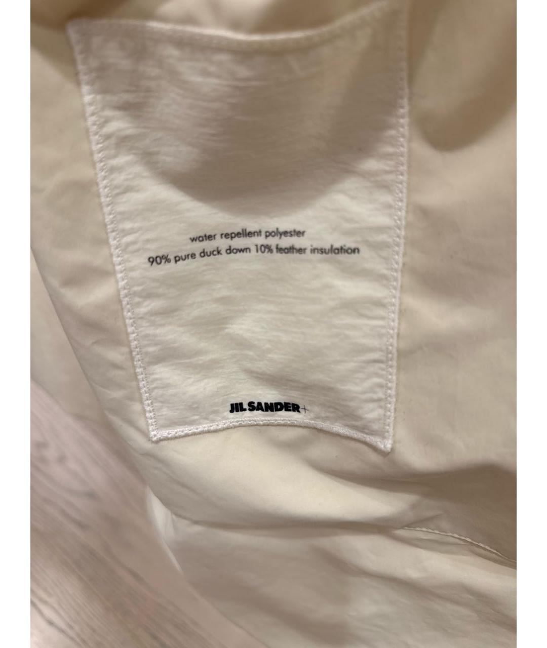 JIL SANDER Белый хлопковый пуховик, фото 6