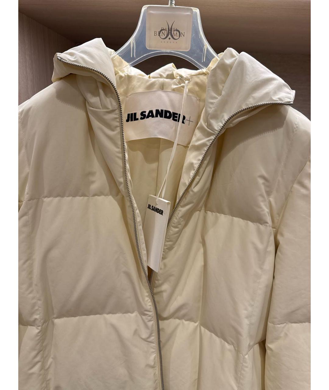 JIL SANDER Белый хлопковый пуховик, фото 3