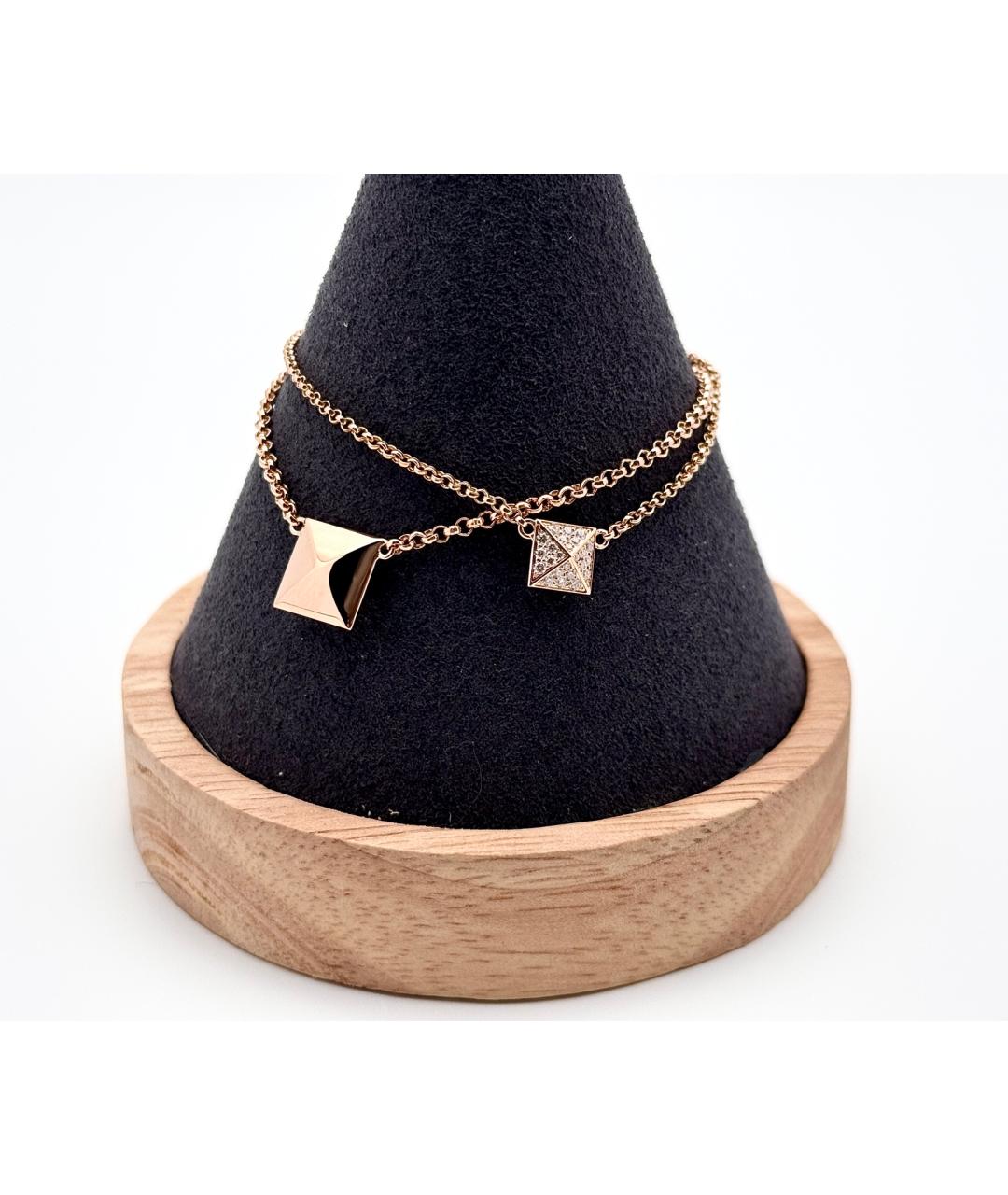 HERMES Золотой браслет из розового золота, фото 4