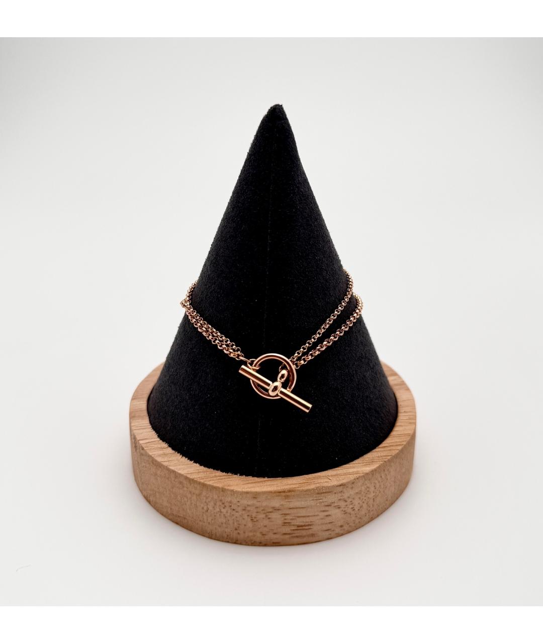 HERMES Золотой браслет из розового золота, фото 3