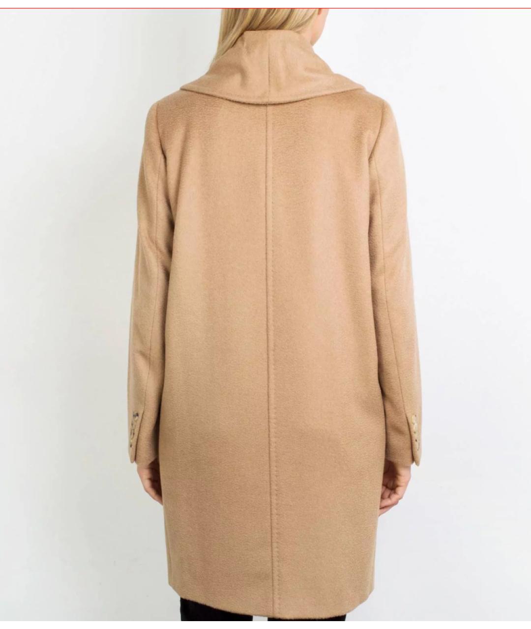 MAX MARA Бежевое шерстяное пальто, фото 2