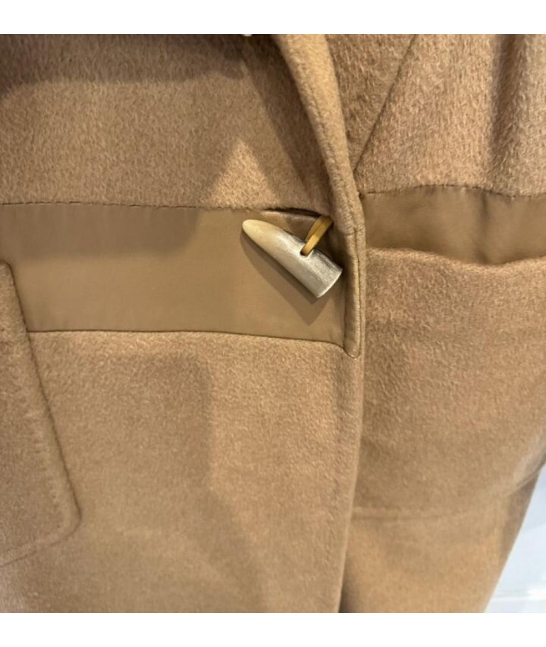 MAX MARA Бежевое шерстяное пальто, фото 6