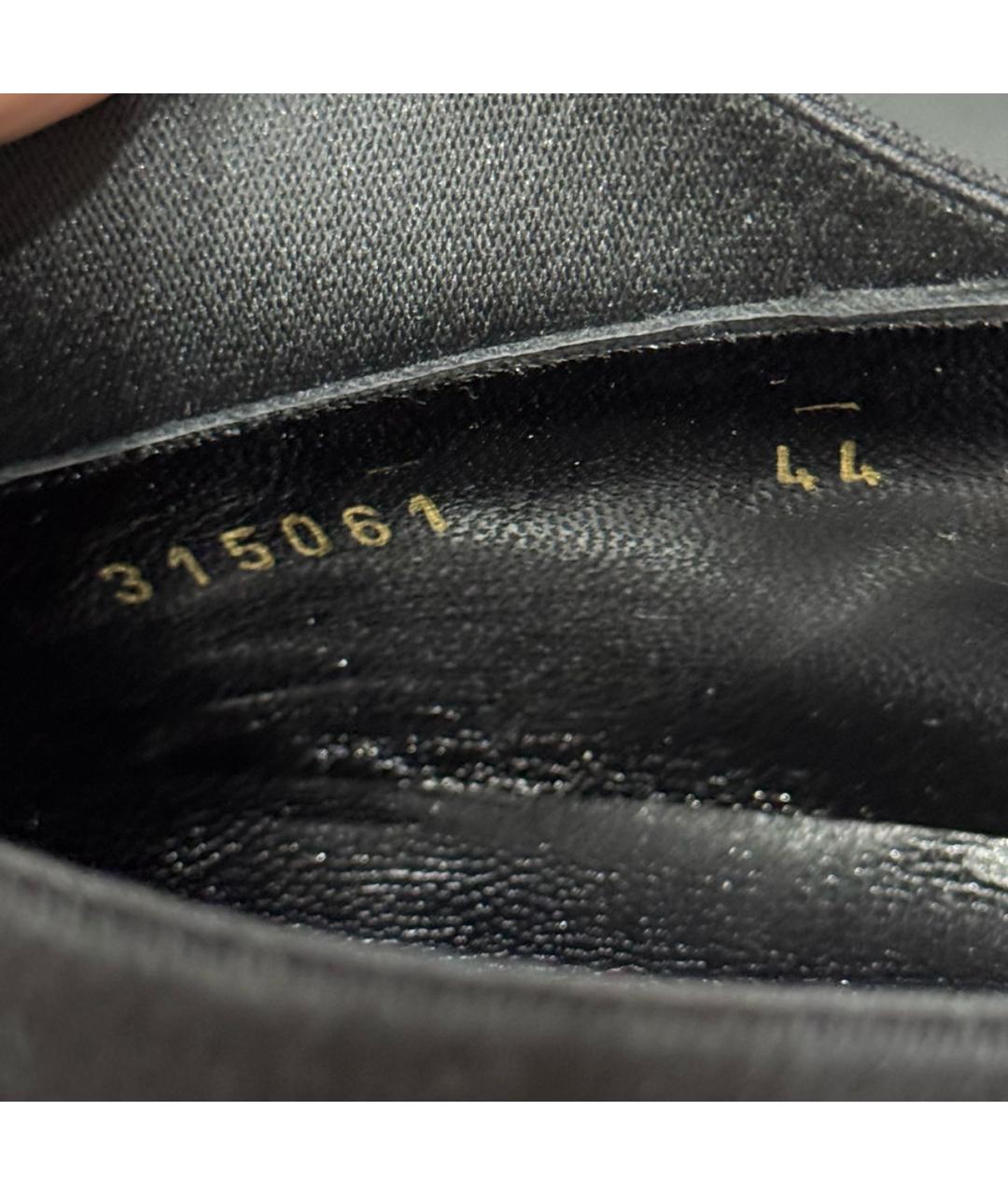 SAINT LAURENT Черные кожаные туфли, фото 7