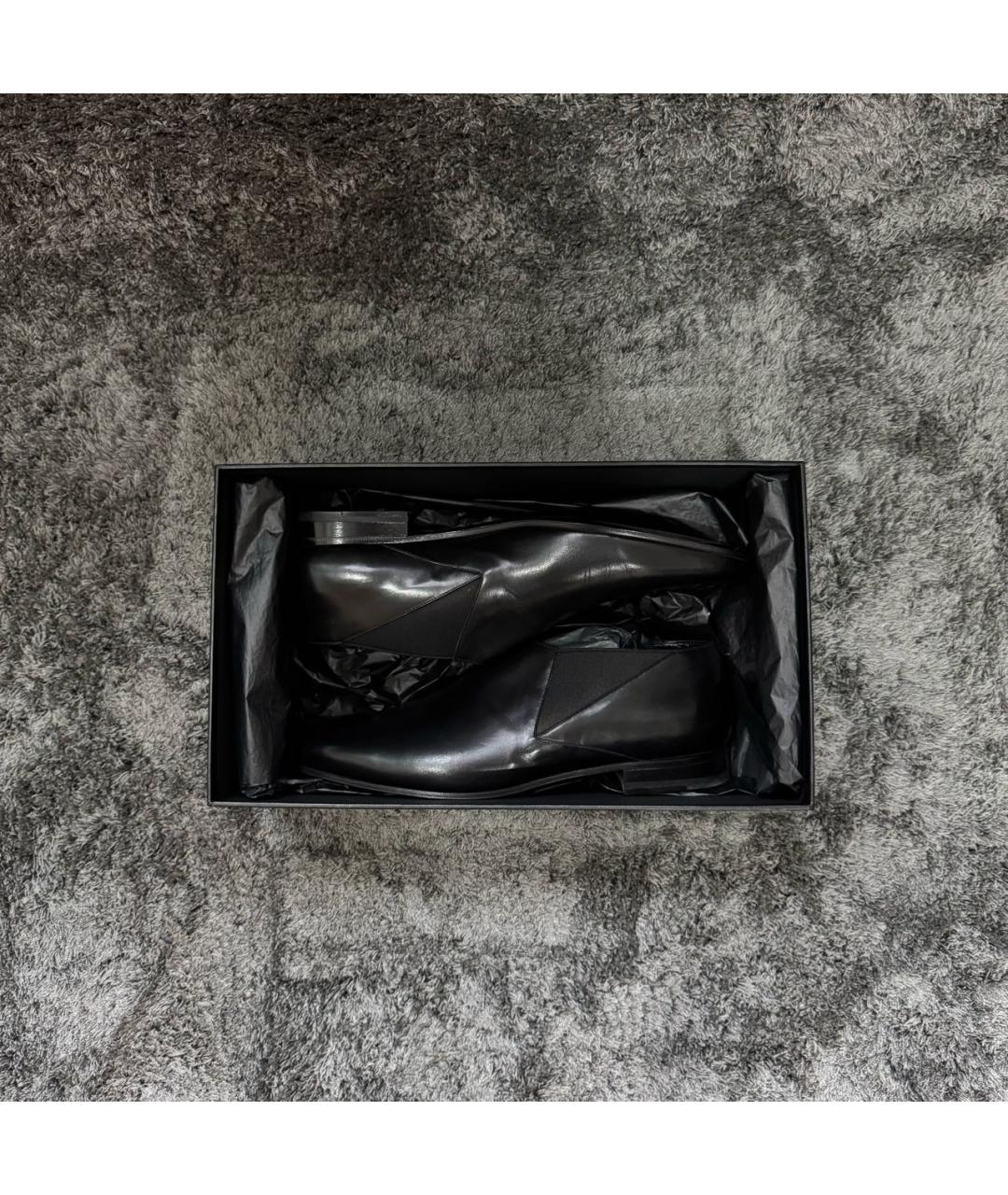 SAINT LAURENT Черные кожаные туфли, фото 8