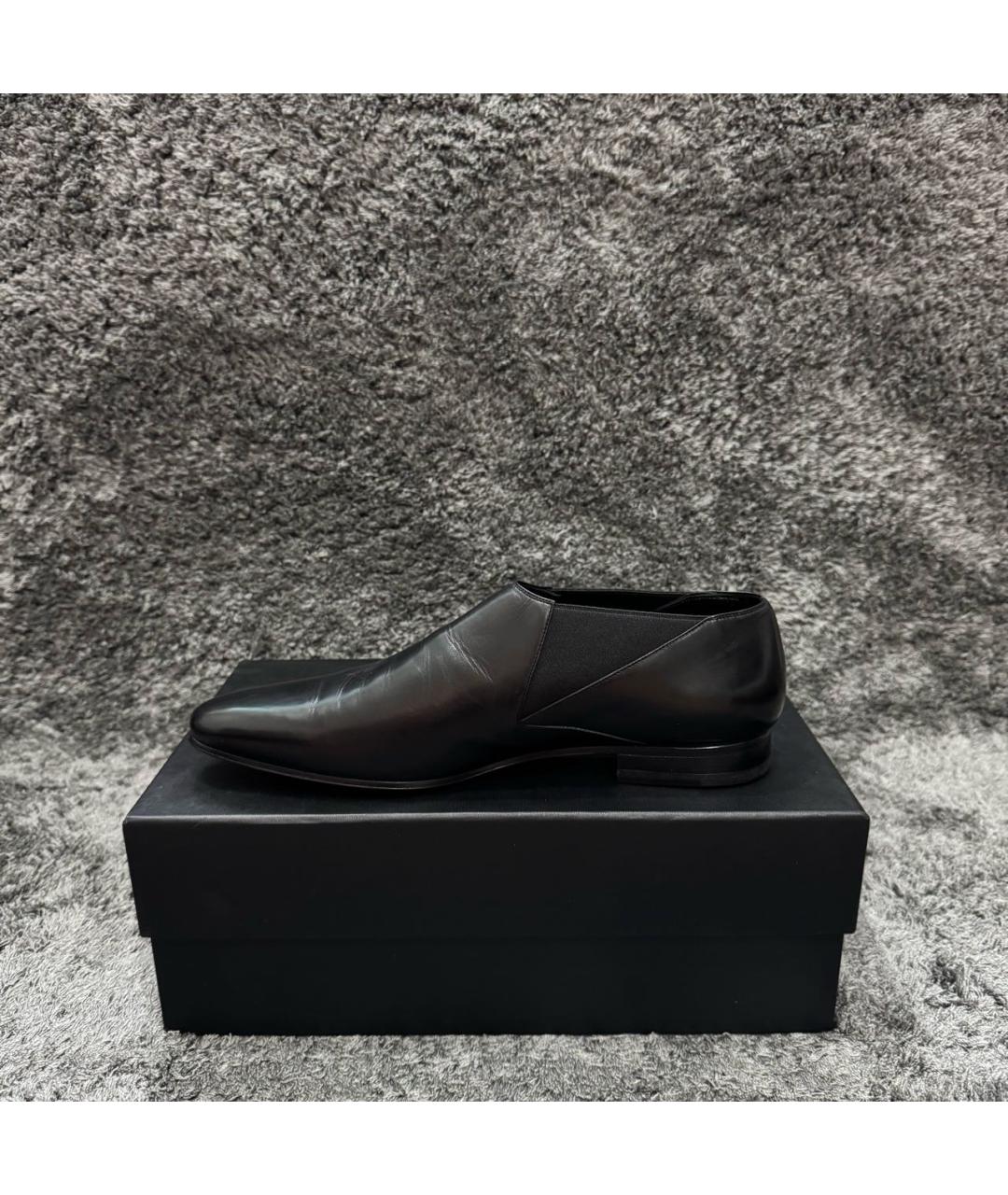 SAINT LAURENT Черные кожаные туфли, фото 3