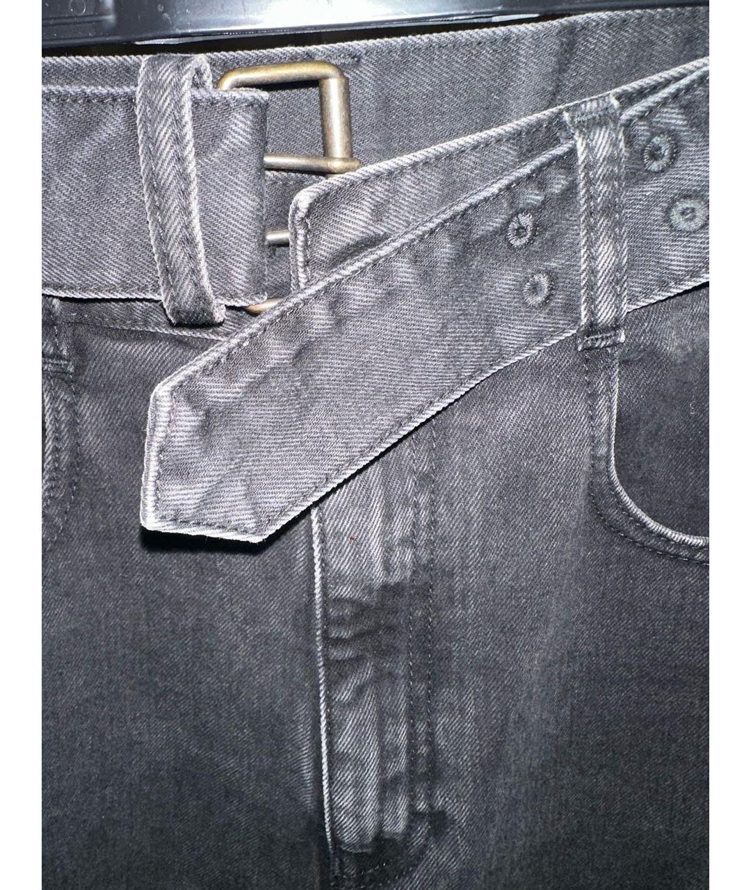 MAISON MARGIELA Черные хлопковые прямые джинсы, фото 4