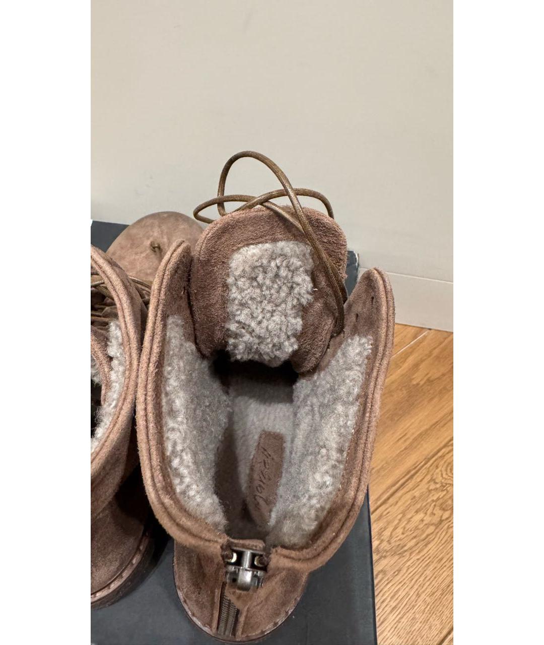 MARSELL Коричневые замшевые ботинки, фото 5