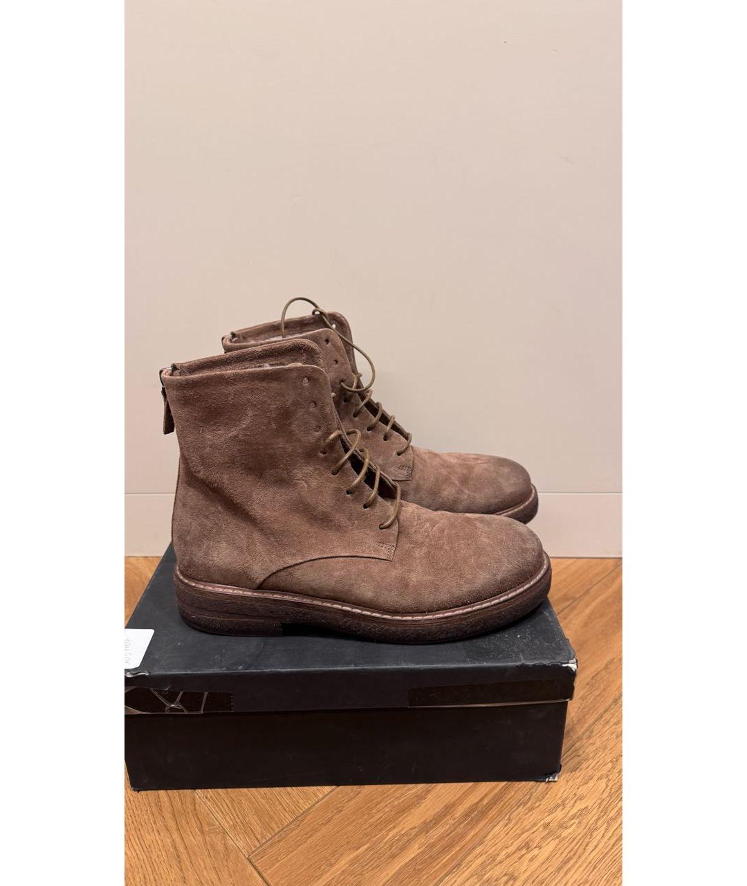 MARSELL Коричневые замшевые ботинки, фото 6