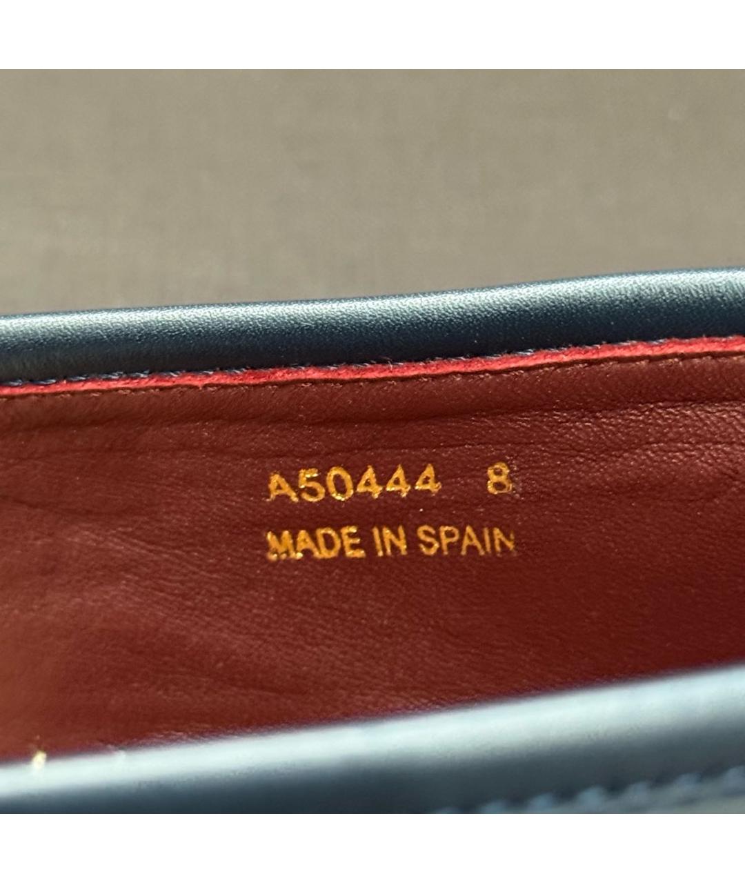 DOLCE&GABBANA Темно-синие кожаные эспадрильи, фото 6