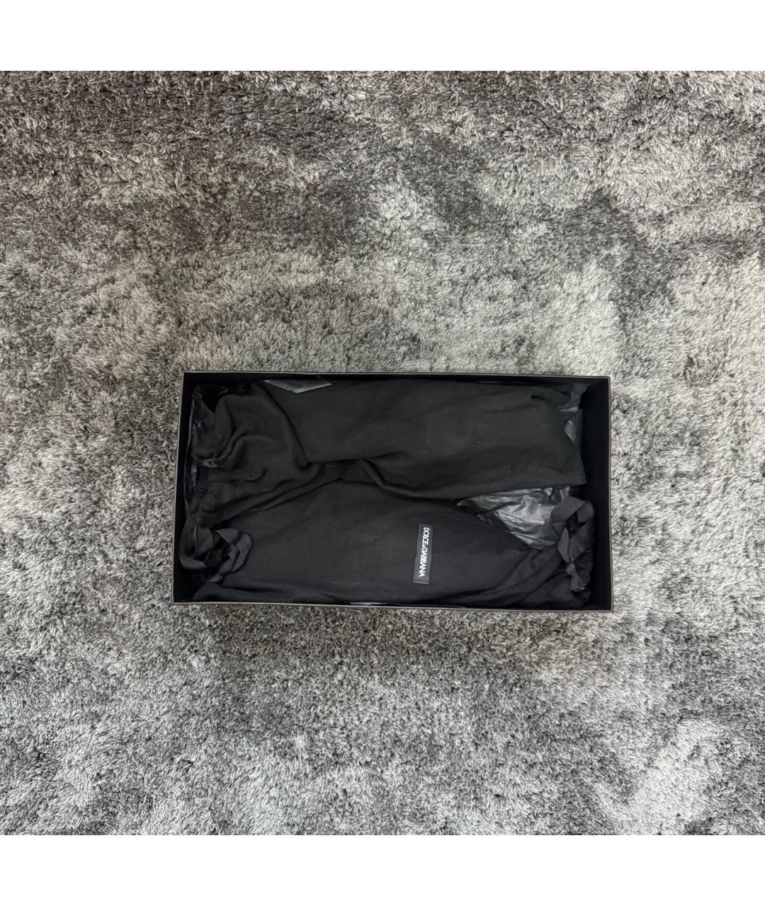 DOLCE&GABBANA Темно-синие кожаные эспадрильи, фото 8