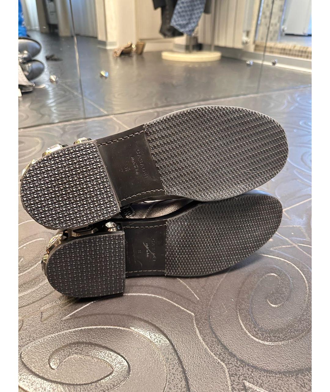 CASADEI Серебряные кожаные ботинки, фото 7