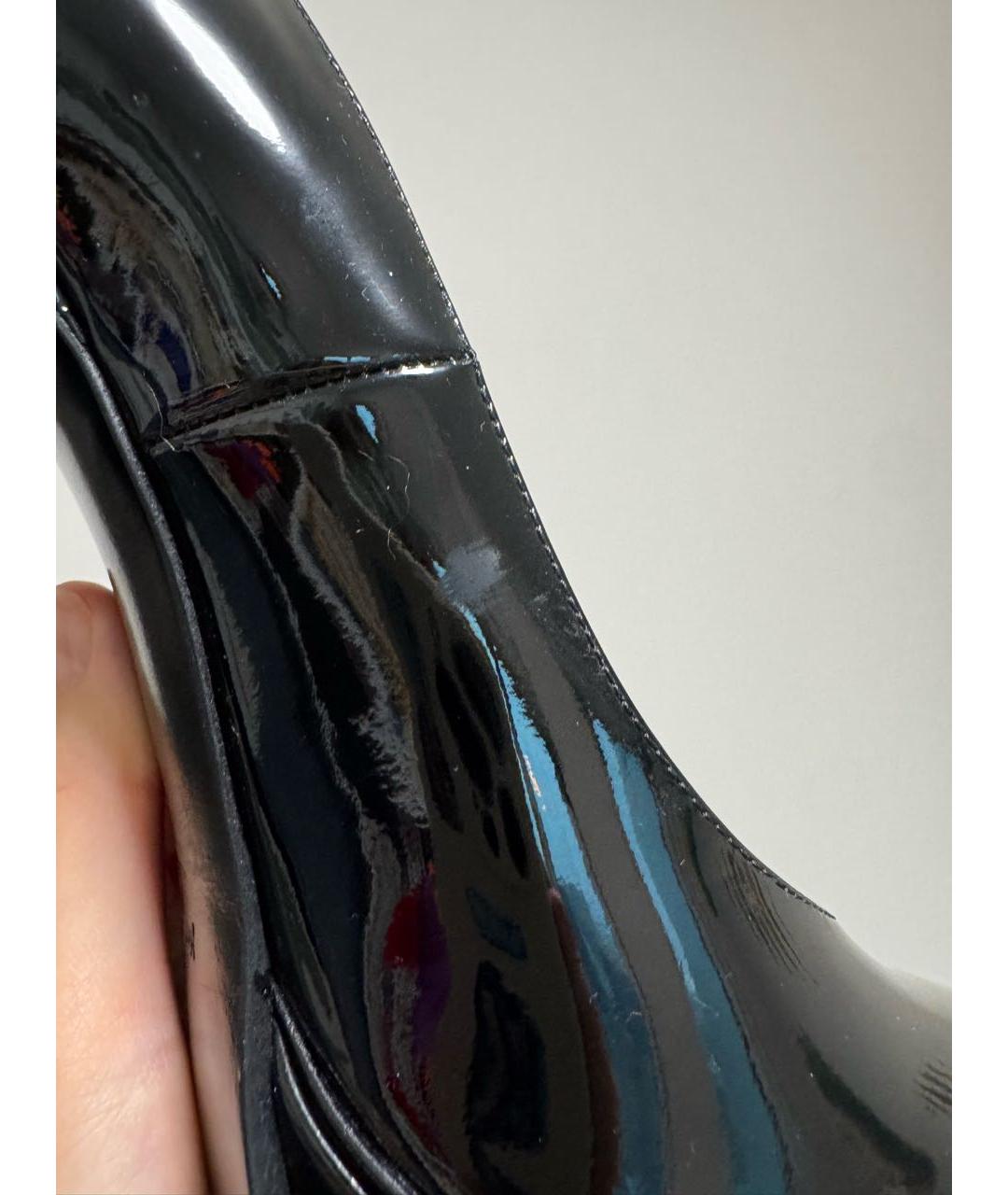 YVES SAINT LAURENT VINTAGE Черные кожаные туфли, фото 8