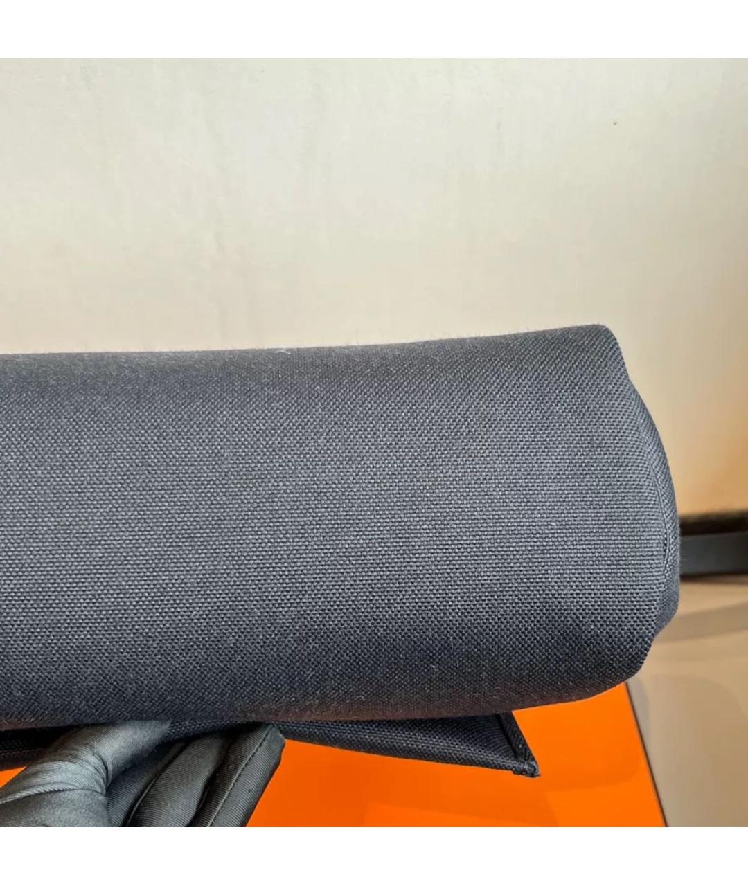 HERMES Черная кожаная сумка через плечо, фото 7