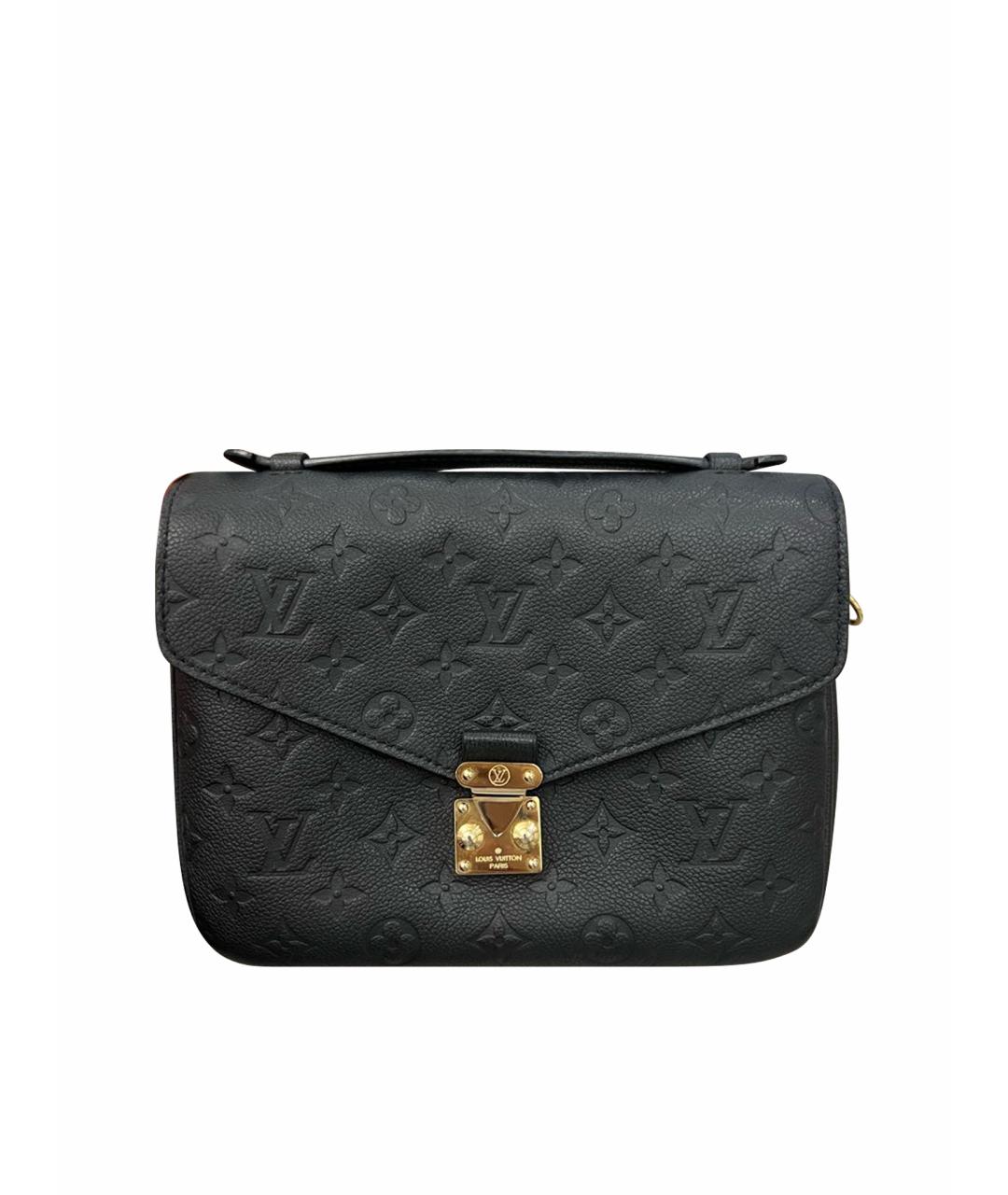 LOUIS VUITTON Черная кожаная сумка через плечо, фото 1