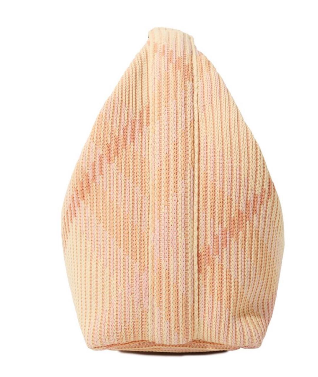 BURBERRY Розовая тканевая сумка с короткими ручками, фото 5