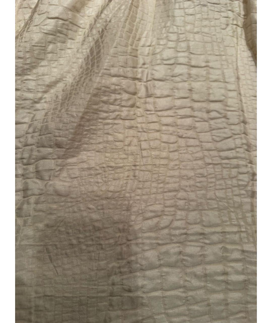 LANVIN Белая шелковая блузы, фото 5