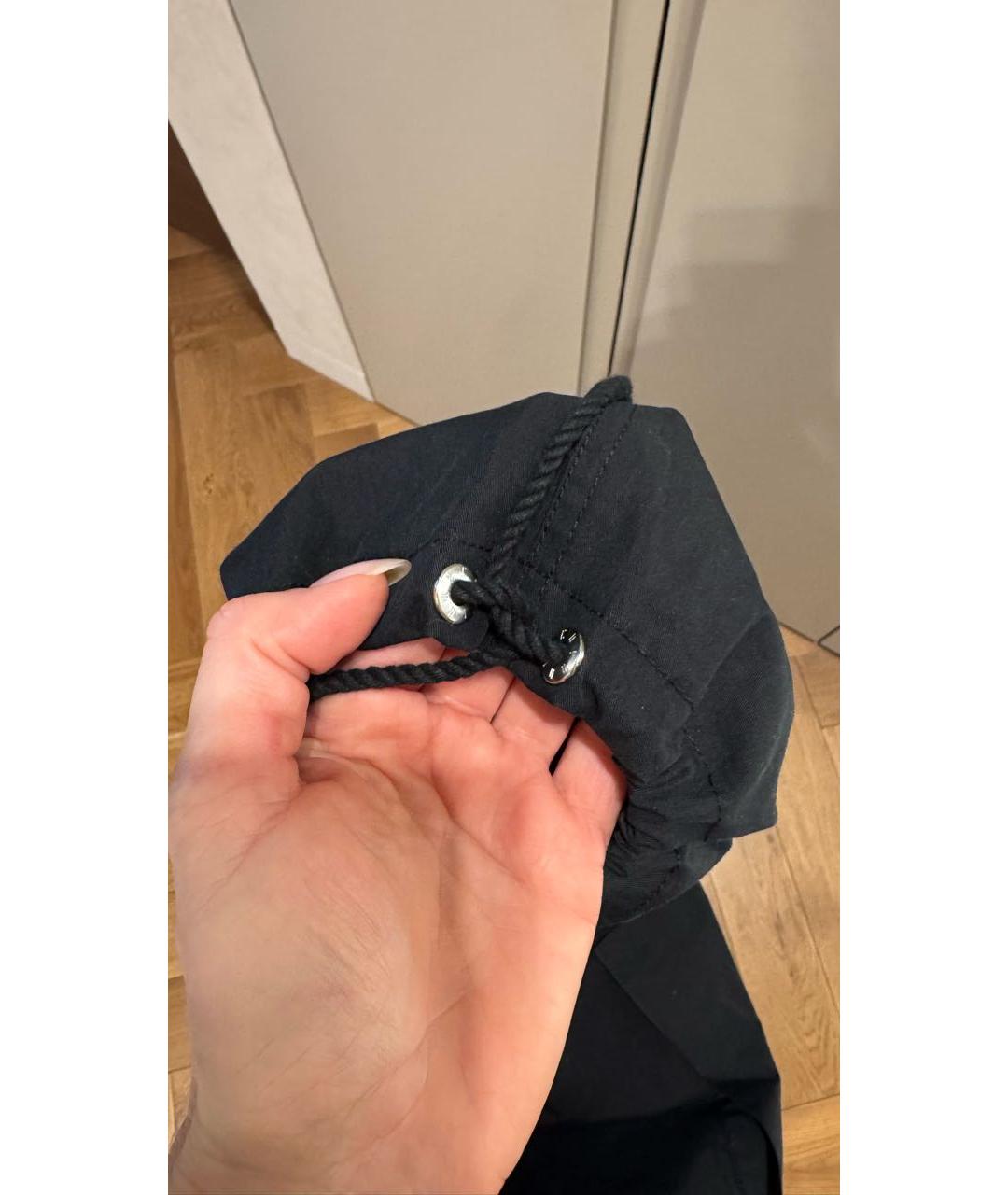 DION LEE Черные хлопковые брюки широкие, фото 7