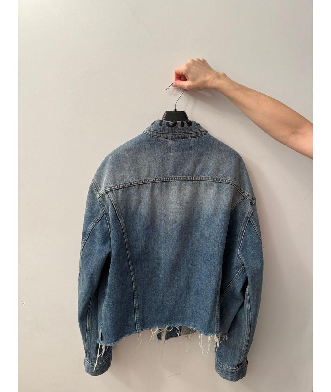 BALENCIAGA Голубая деним куртка, фото 2
