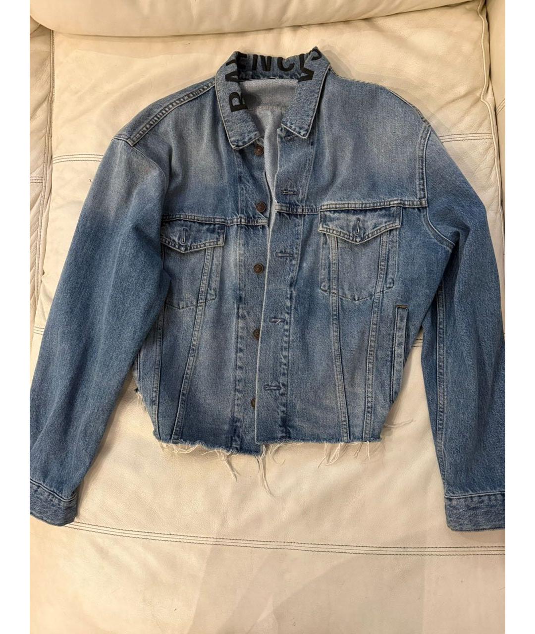BALENCIAGA Голубая деним куртка, фото 5
