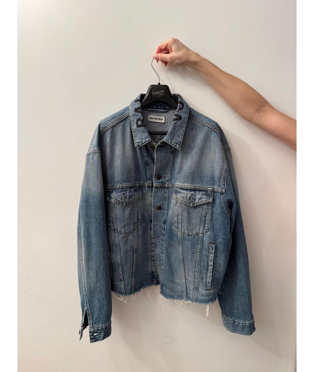 BALENCIAGA Голубая деним куртка, фото 6