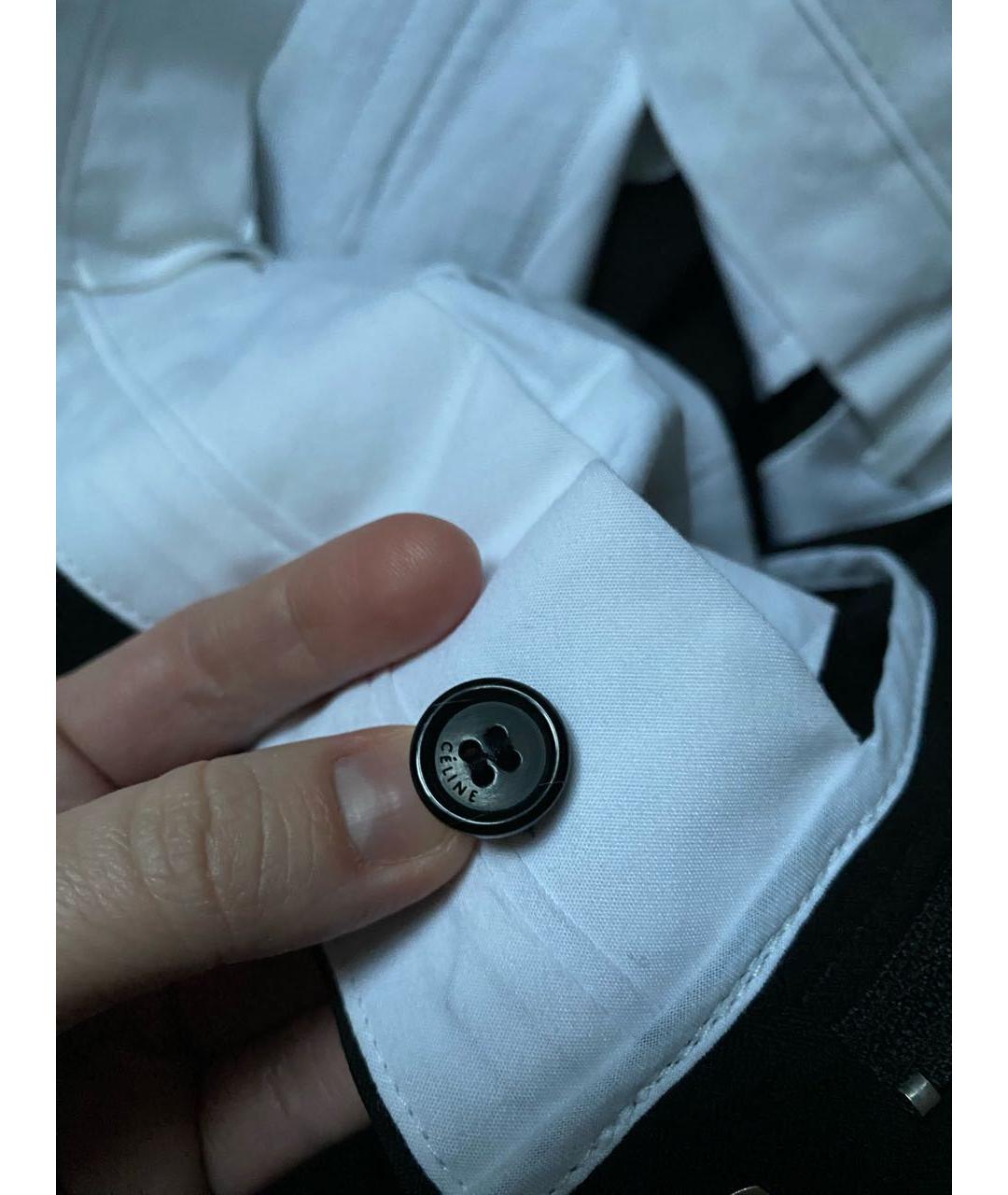 CELINE Черные ацетатные прямые брюки, фото 6