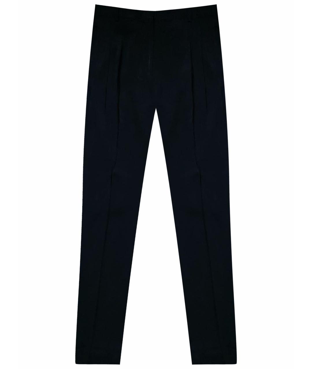 CELINE Черные ацетатные прямые брюки, фото 1
