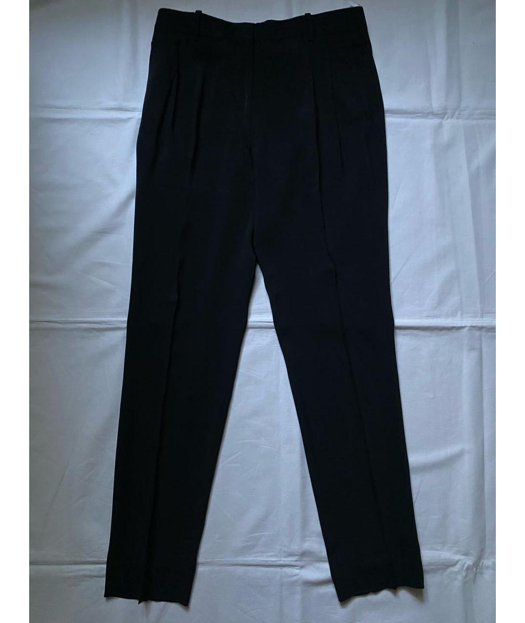 CELINE Черные ацетатные прямые брюки, фото 9