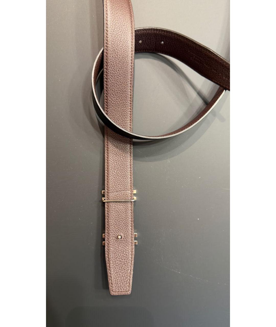 HERMES Черный кожаный ремень, фото 2